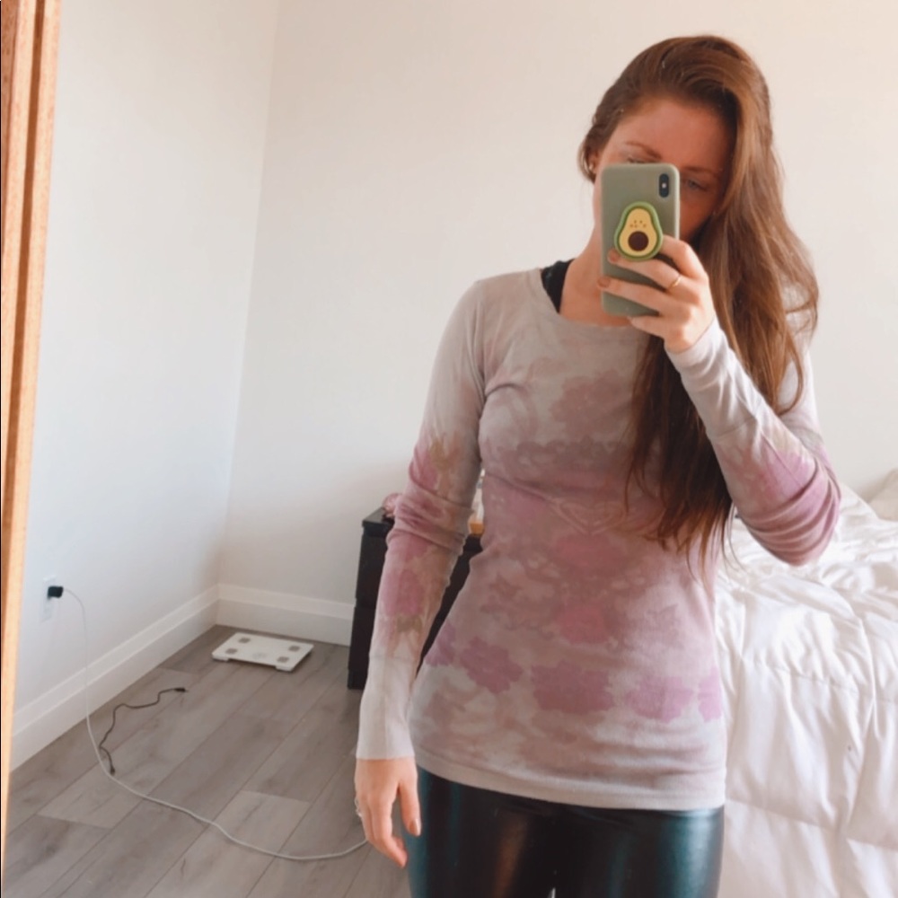 Distressed Roxy Long Sleeve Tee - Picture 4 of 11